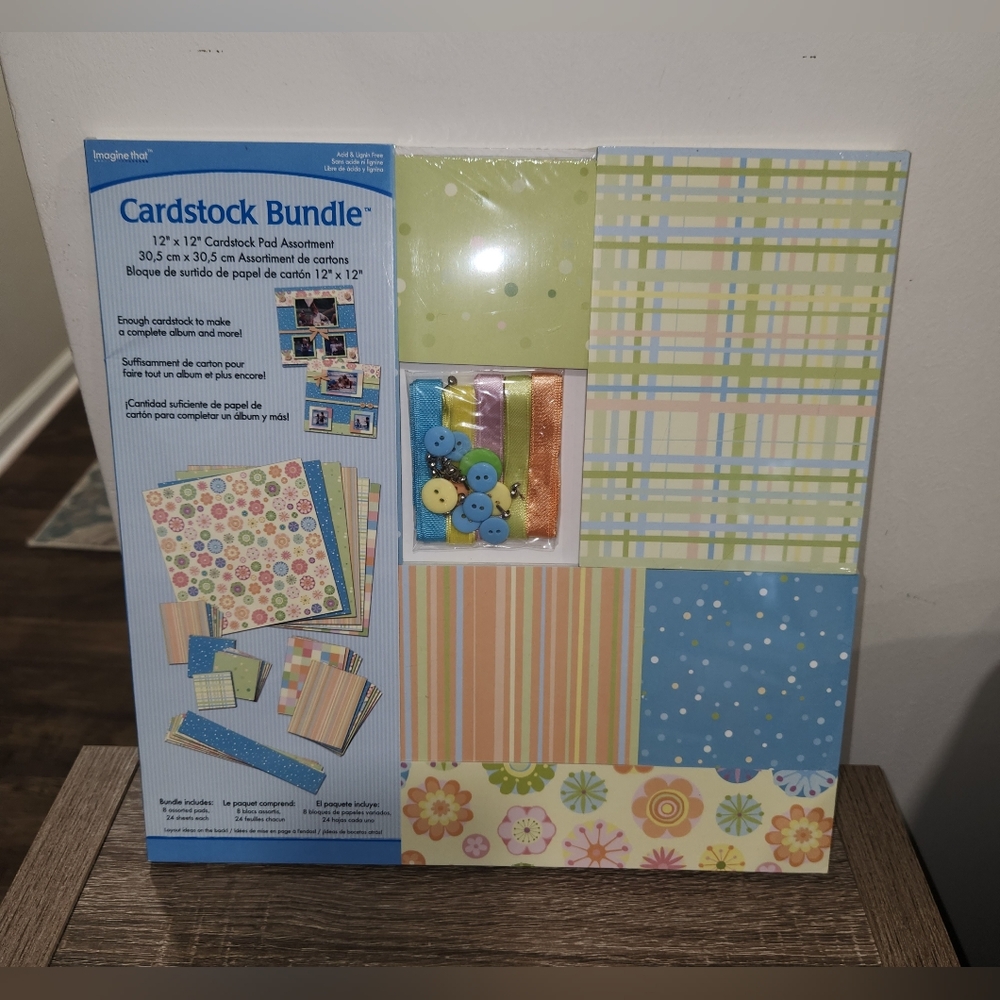 Imagine That Cardstock Bundle Scrapbook Embellishments Paper Pastels Baby Lot